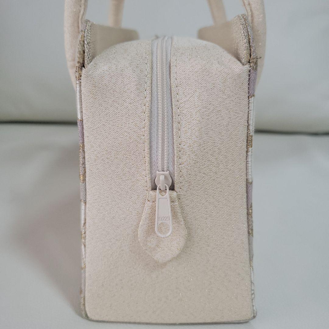 和装用利休バッグ 薄紫と薄緑のグラデーションに 菊文様などの刺繍