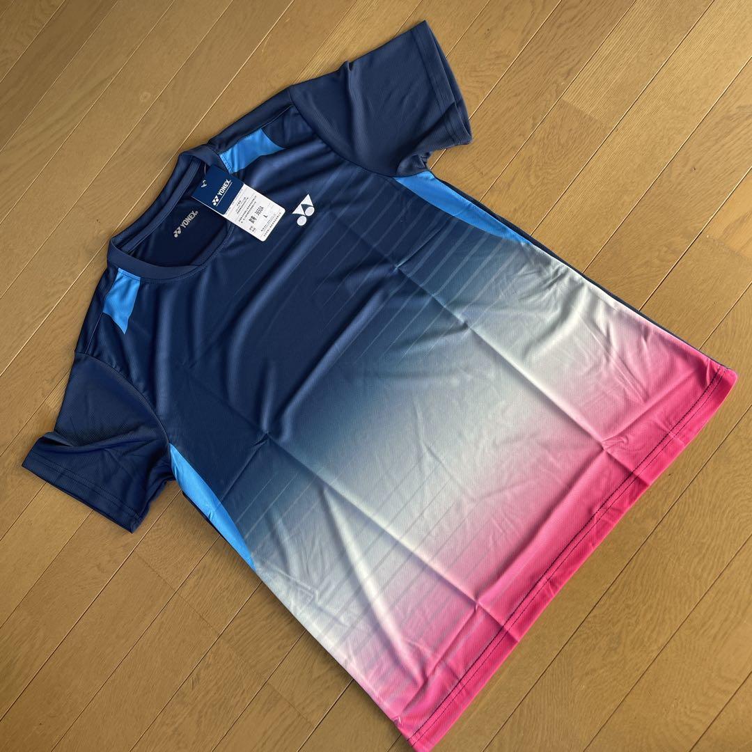 ヨネックス　YONEX ゲームシャツ　新品　サイズLブルー