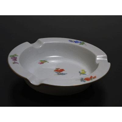新品マイセン アッシュトレイ灰皿 小花ラウンド12cm