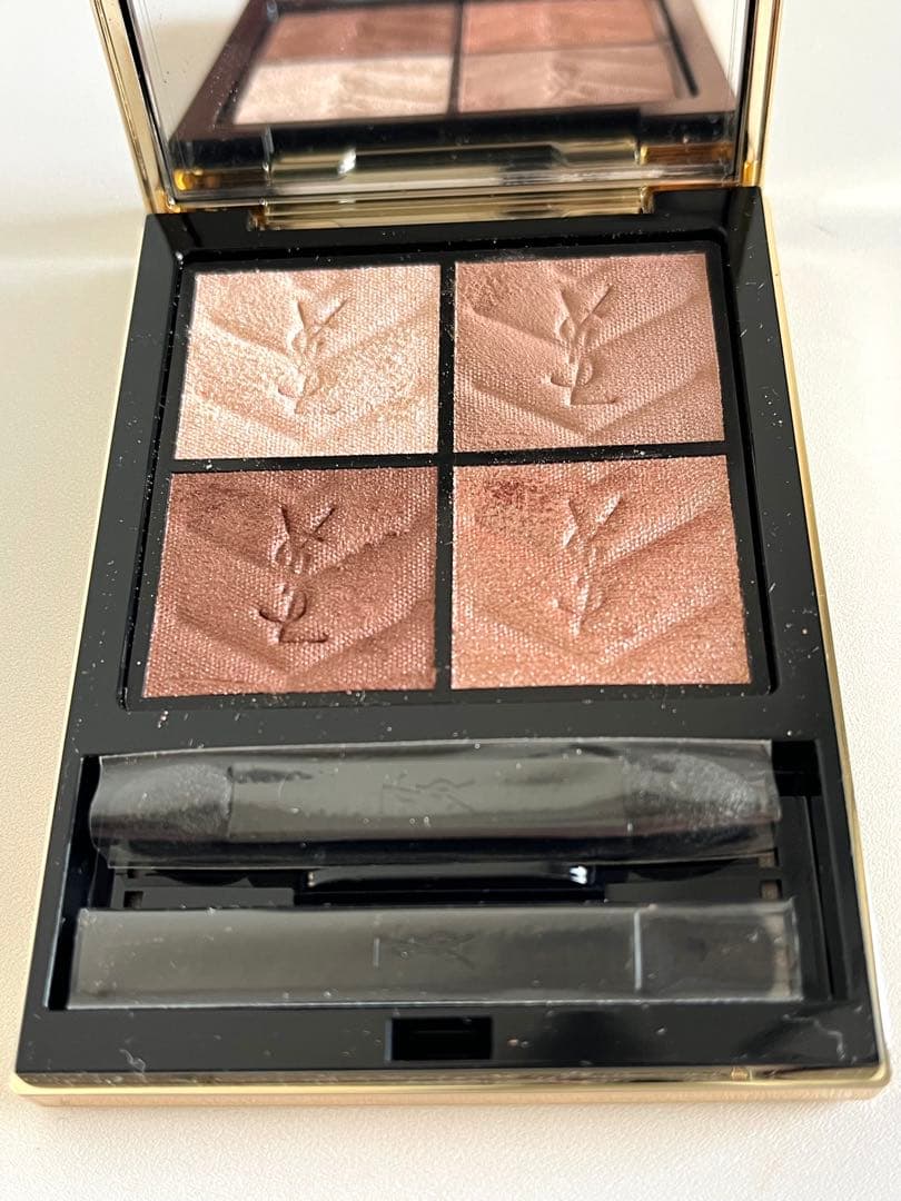 美品★イヴ・サンローランYSL★クチュールミニクラッチ 025ゴールデンラスト