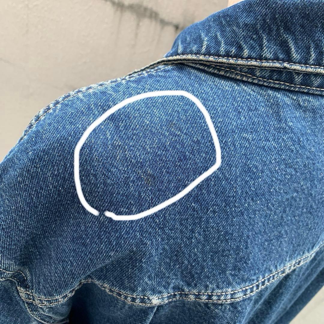RRL 三ツ星 デニムジャケット 裏地チェック USA製 M