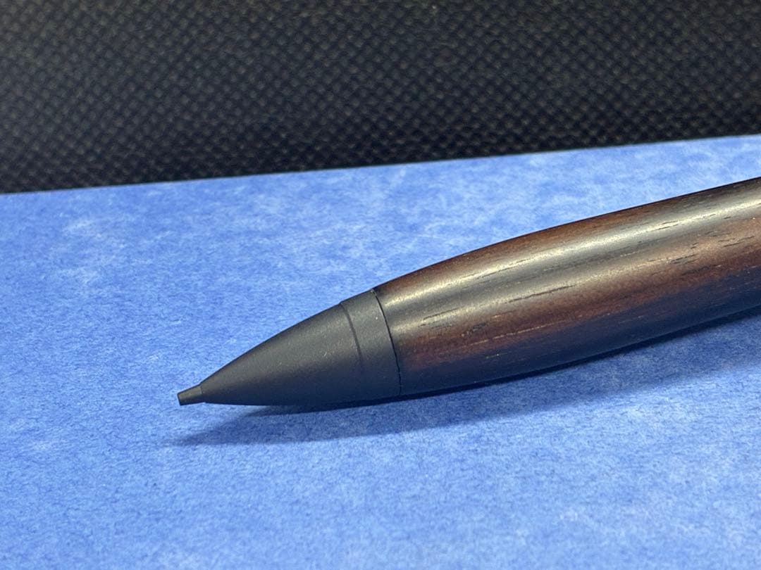 【早い者勝ち】縞黒檀　シャーペン0.5mm 加藤金属　木軸ペン　ハンドメイド