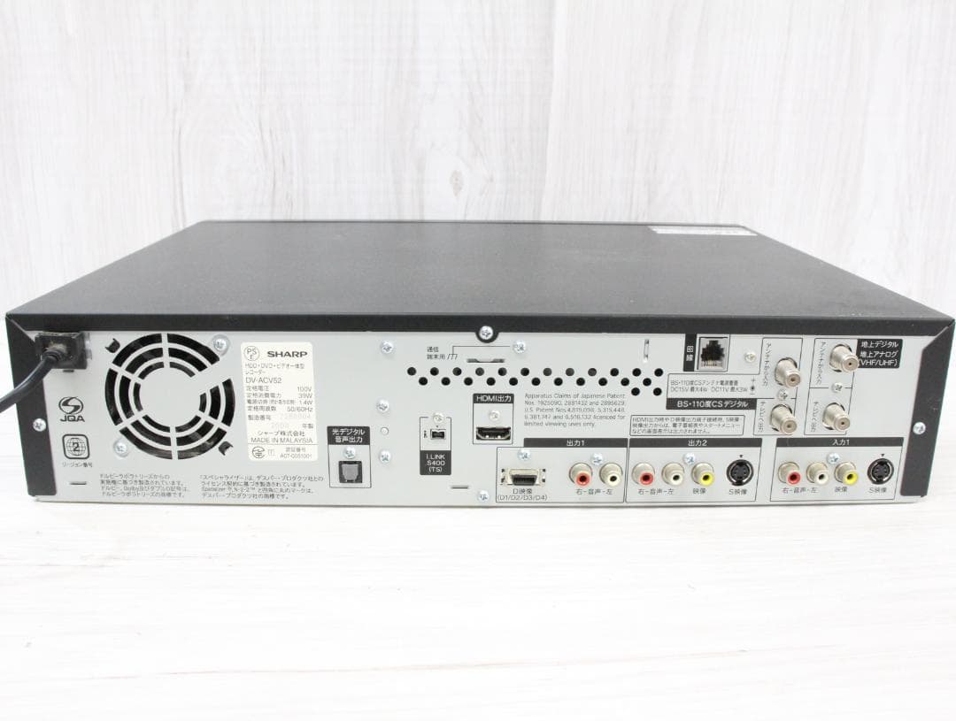 Ψ▲SHARP シャープ DV-ACV52 DVDレコーダー