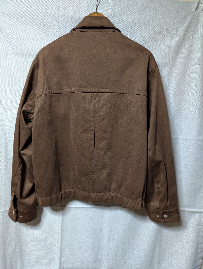 完売品　WYM GRAIN FAUX SUEDE ZIP BLOUSON