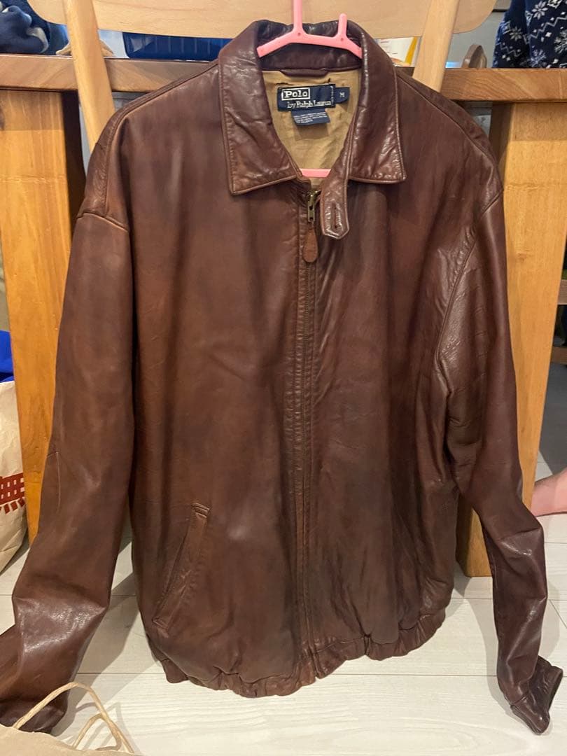 Ralph Lauren ブラウンレザージャケット M