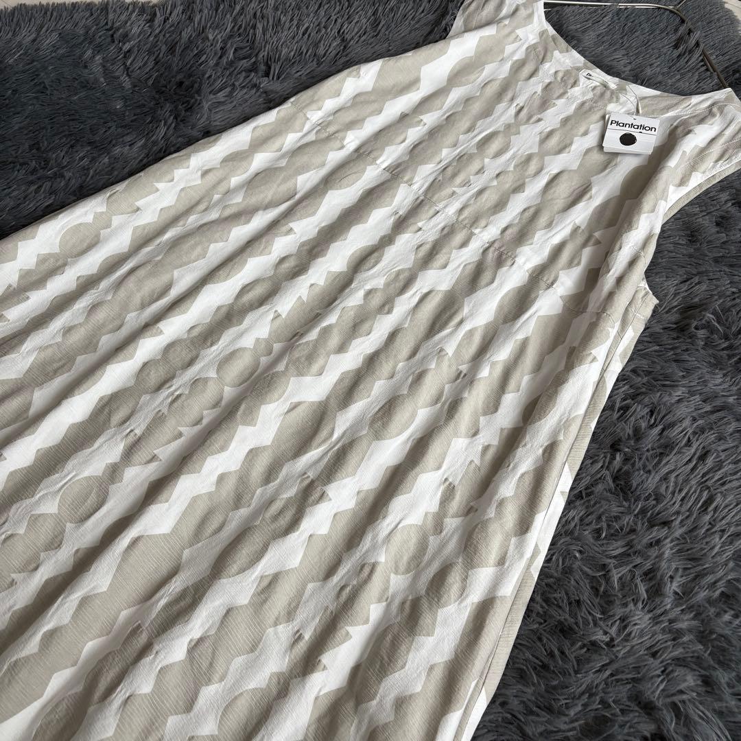 新品✨Plantation YOORYUU柄Aラインロングワンピース 日本製 2