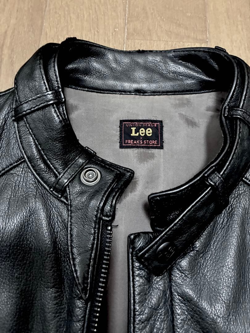 本日限定！Lee×FREAK'S STORE トラッカーレザージャケット黒L