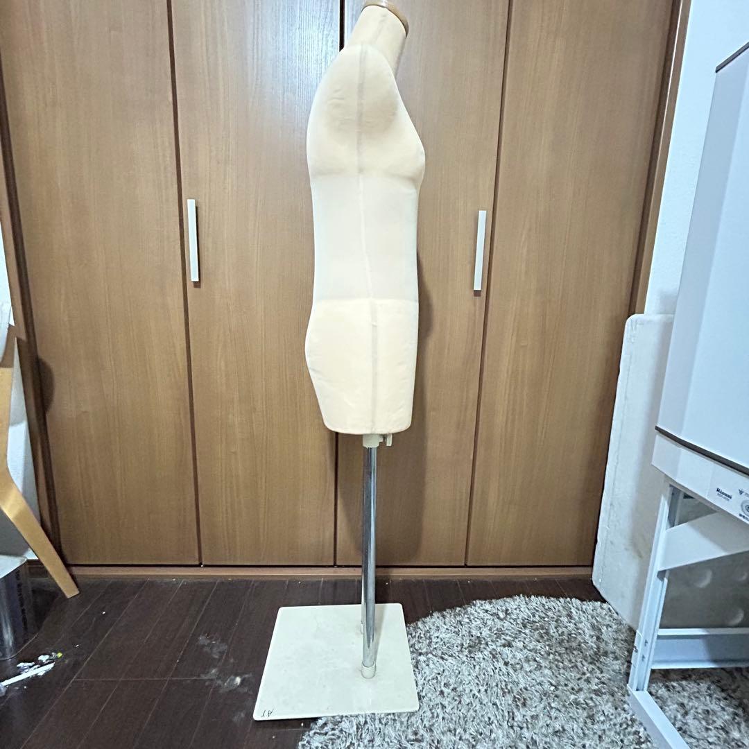 ベージュ マネキン 布製 金属スタンド 着付け練習用