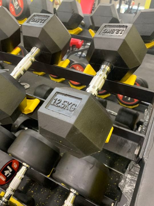 ラバーヘックス ダンベル　12.5kg  17.5kg  各2個