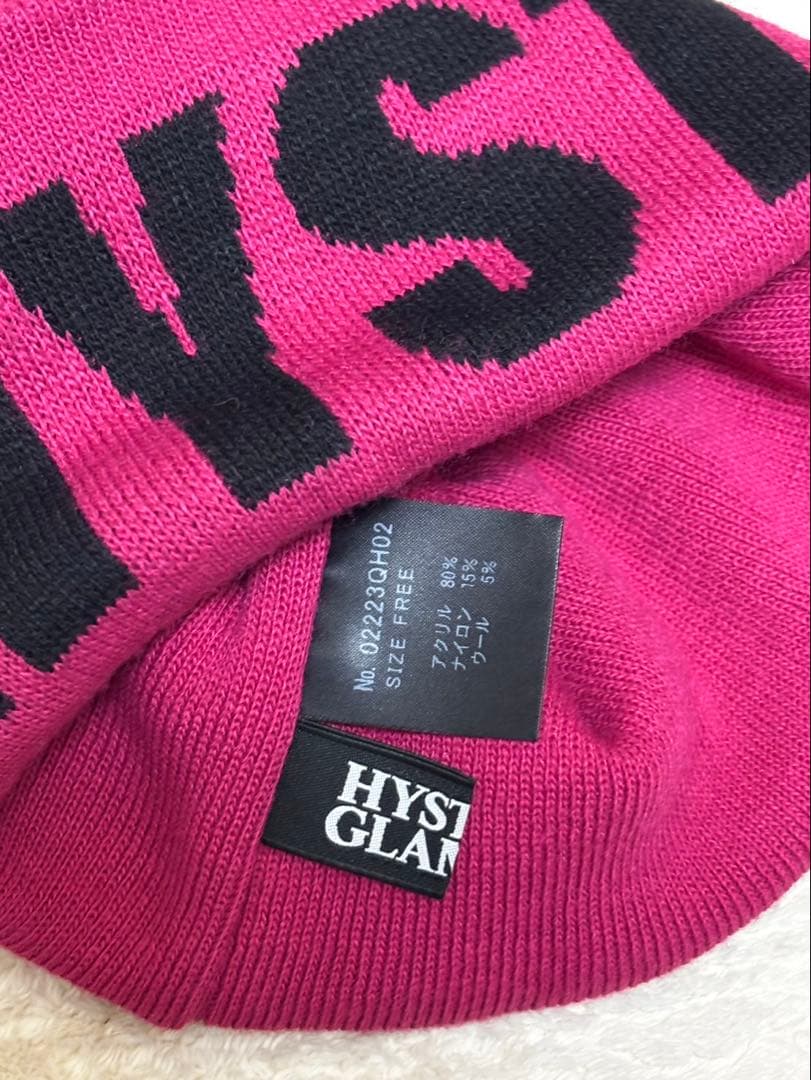 HYSTERIC GLAMOR ニット帽 ヒステリックグラマー ビーニー ピンク