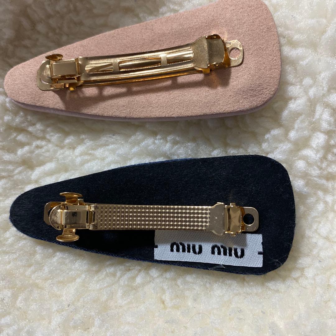 早い者勝ち♡miuロゴ　ヘアピン 2個セット　バレッタ