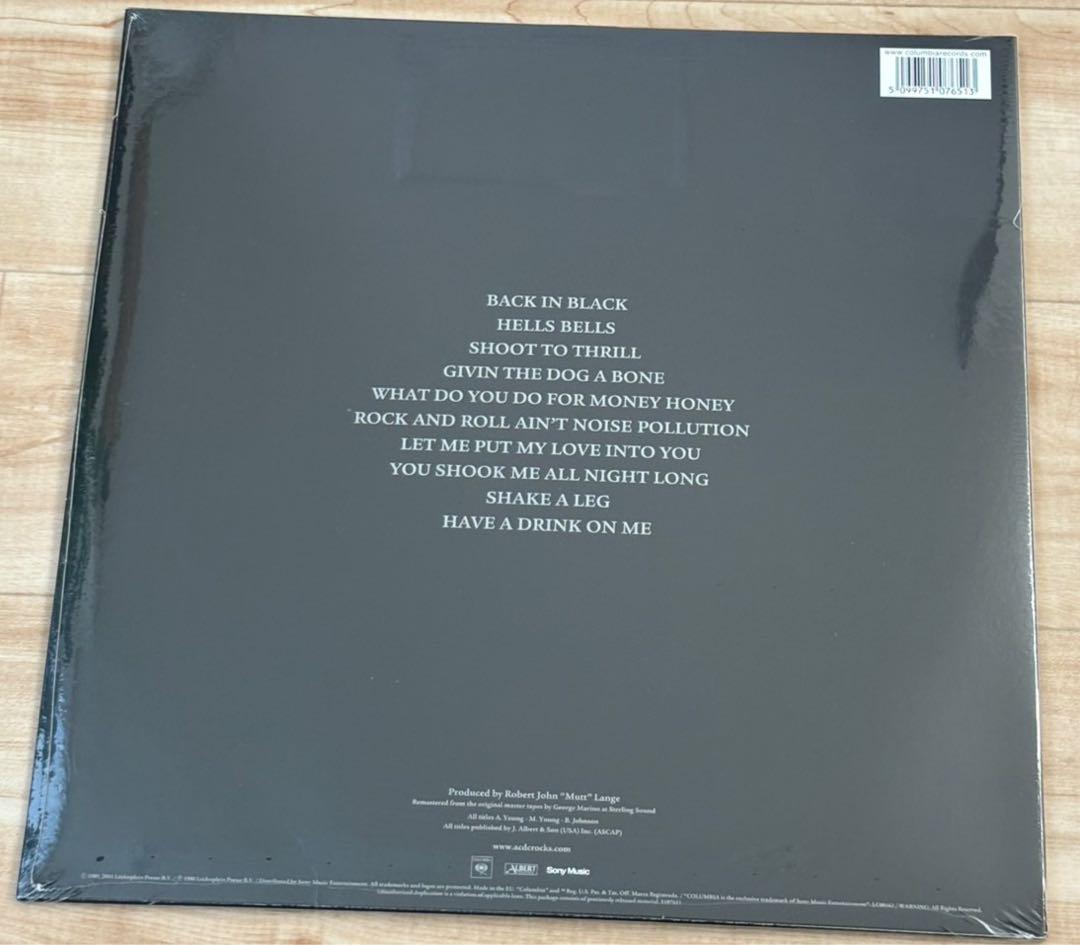 AC/DC - Back in Black 国内オリジナル盤レコード新品未使用