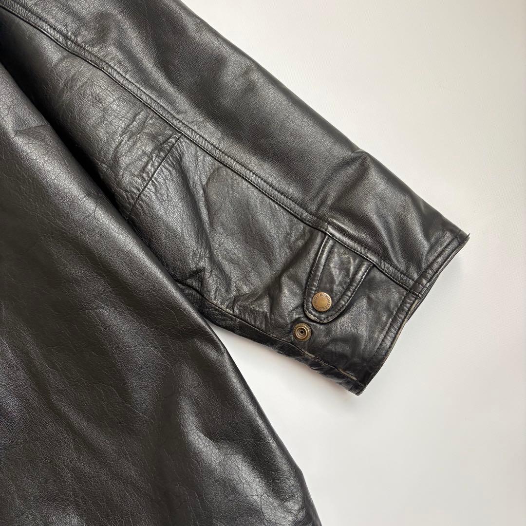 OLD UNIQLOカーコート レザージャケットキルティング オールドユニクロ