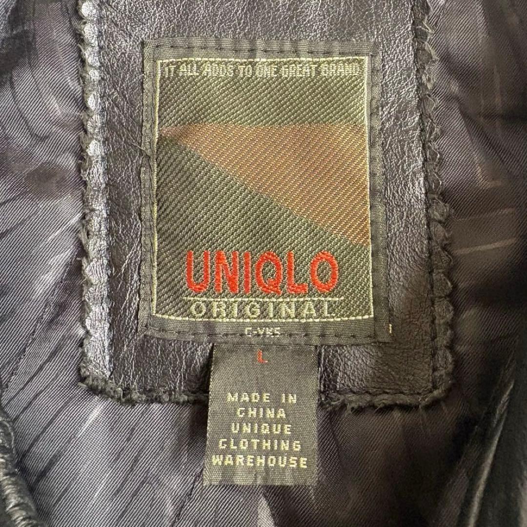 OLD UNIQLOカーコート レザージャケットキルティング オールドユニクロ