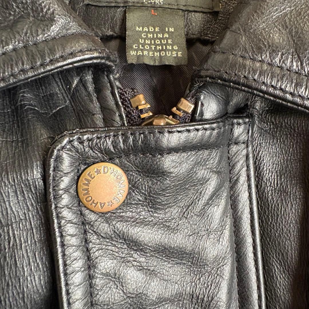 OLD UNIQLOカーコート レザージャケットキルティング オールドユニクロ