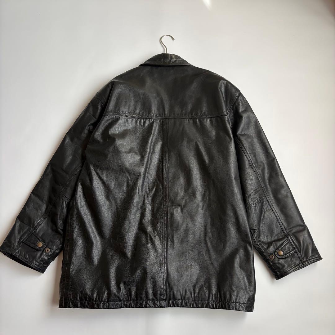 OLD UNIQLOカーコート レザージャケットキルティング オールドユニクロ