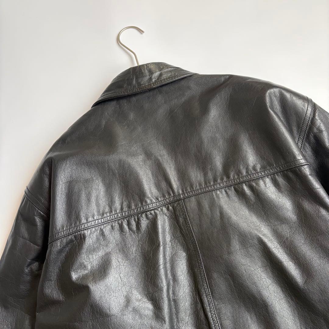 OLD UNIQLOカーコート レザージャケットキルティング オールドユニクロ