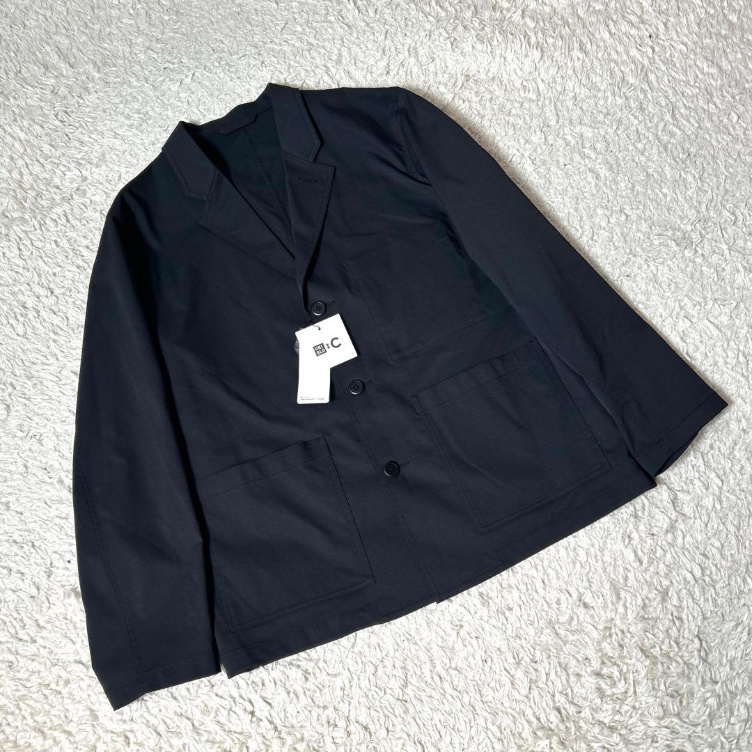 【新品・タグ付き】UNIQLO C ワークジャケット ブラック Mサイズ