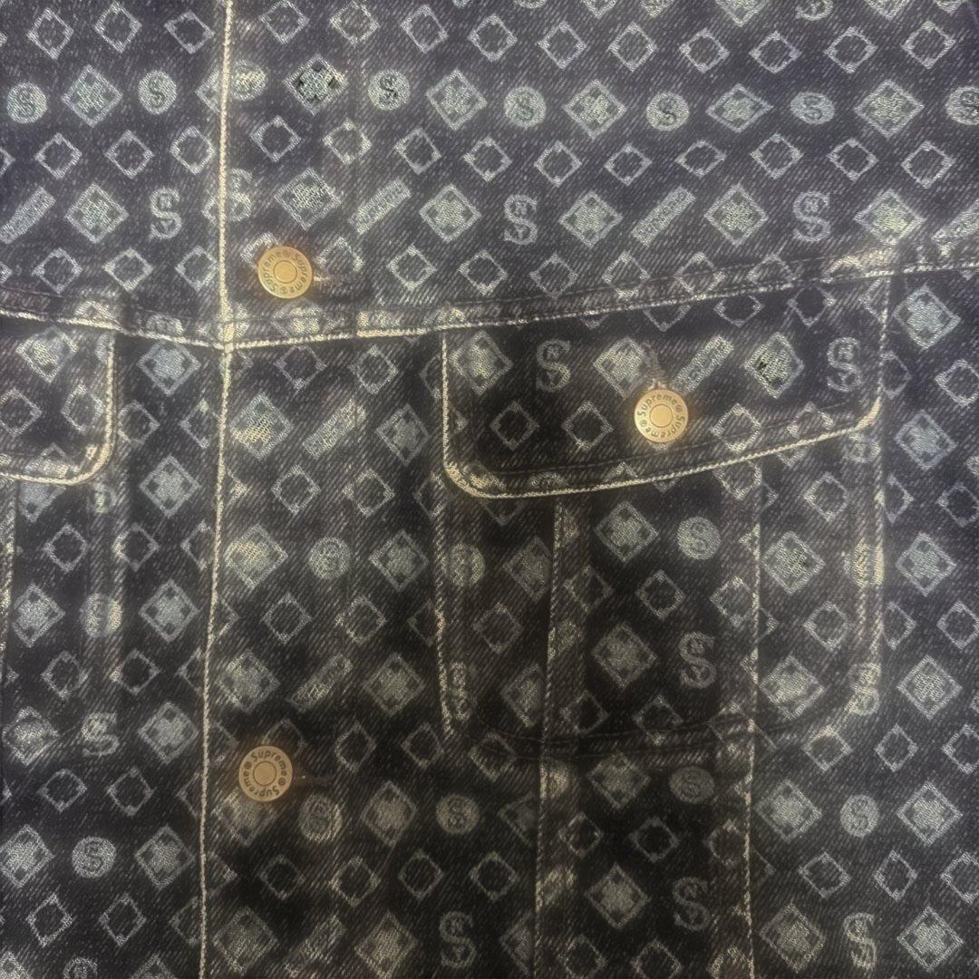 ジャケット・アウター Supreme Flocked Denim Trucker Jacket