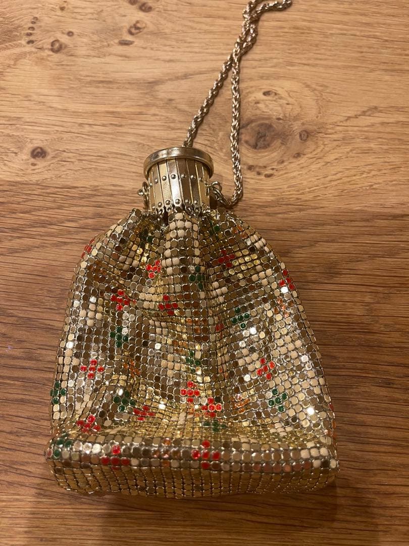 即時発送ok60～70's メタルメッシュ じゃばら式bag