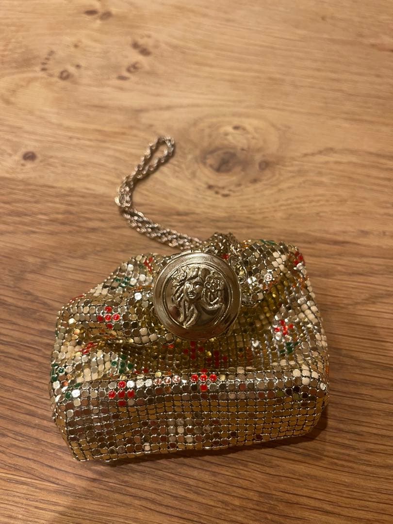 即時発送ok60～70's メタルメッシュ じゃばら式bag