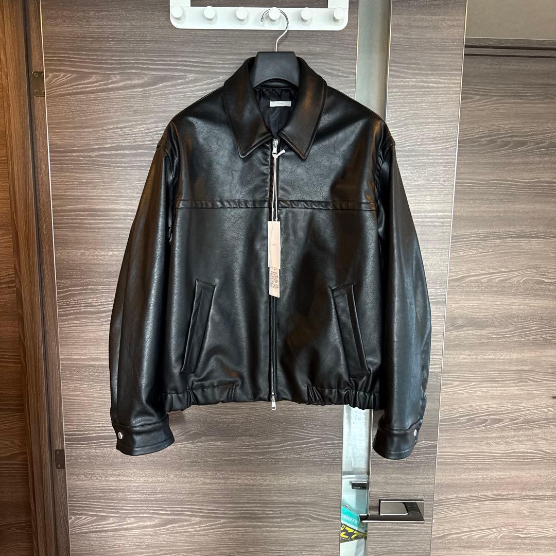 ジャケット・アウター 26ss WYM ARTIFICIAL GRAIN ZIP BLOUSON