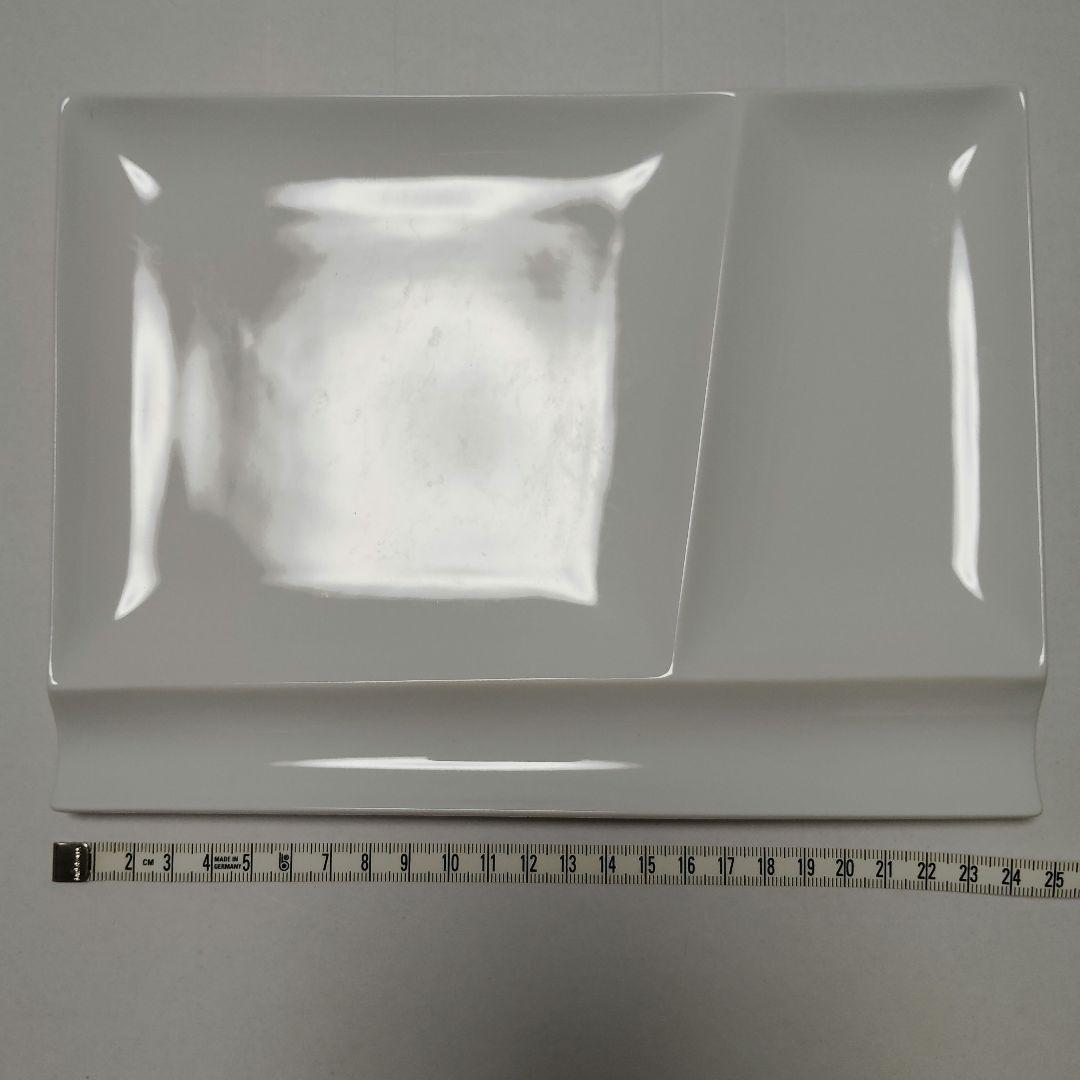 ２枚 isola パレットプレート　L　深山陶器　イゾラ　ホワイト