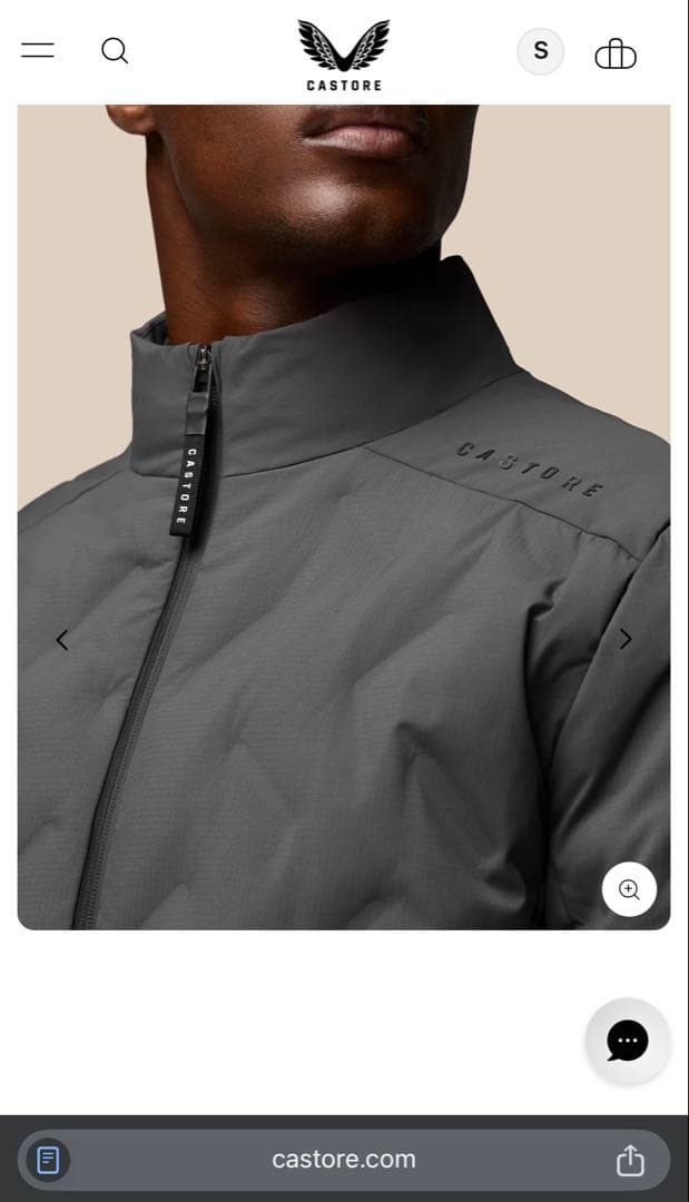 CASTORE Padded Jacket - Charcoal アジアXL