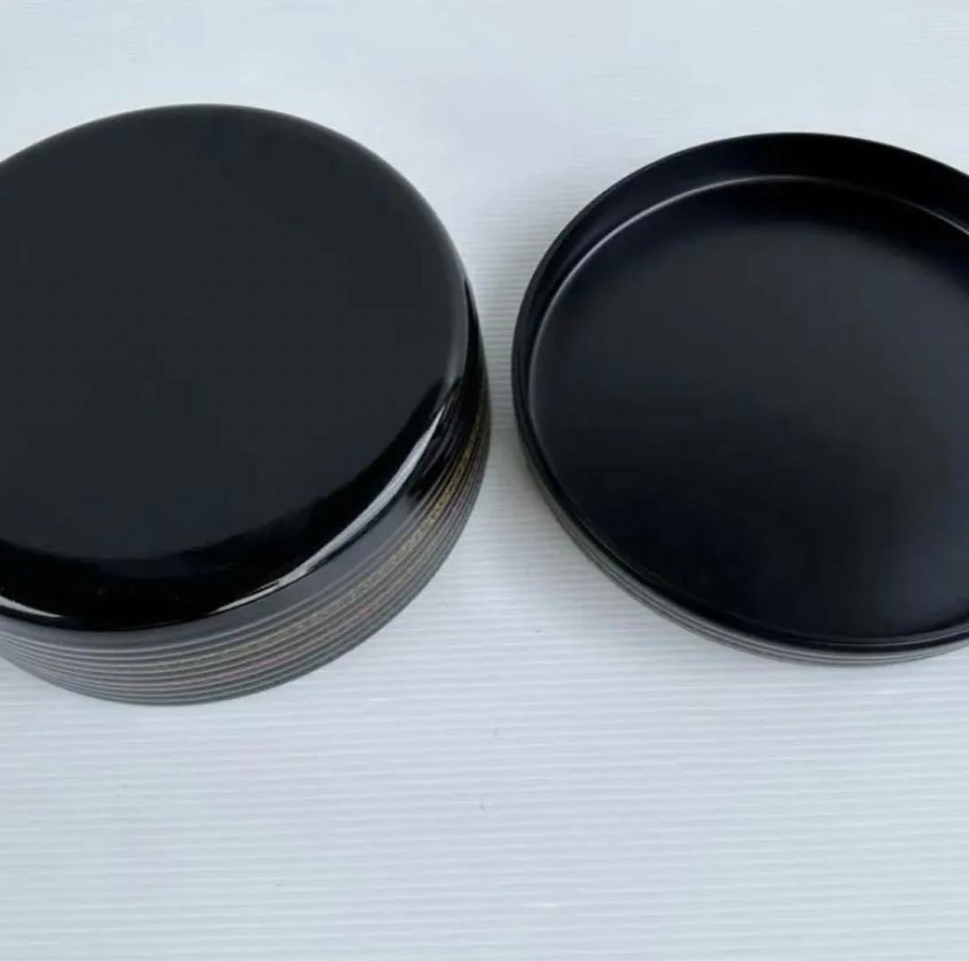 《新品•未使用》山中漆器　かすみ駒　紅葉茶櫃　　直径31.5❌13㎝