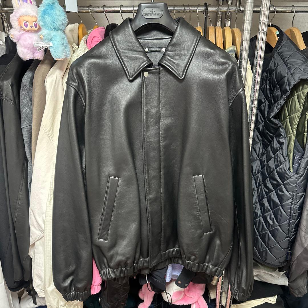 ジャケット・アウター SHEEP LEATHER ZIP SHORT JACKET L