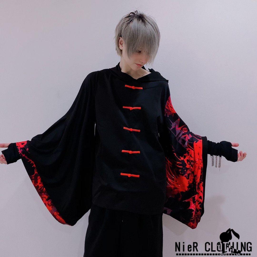 NieR STRETCH PULLOVER着物風袖【彼岸花】