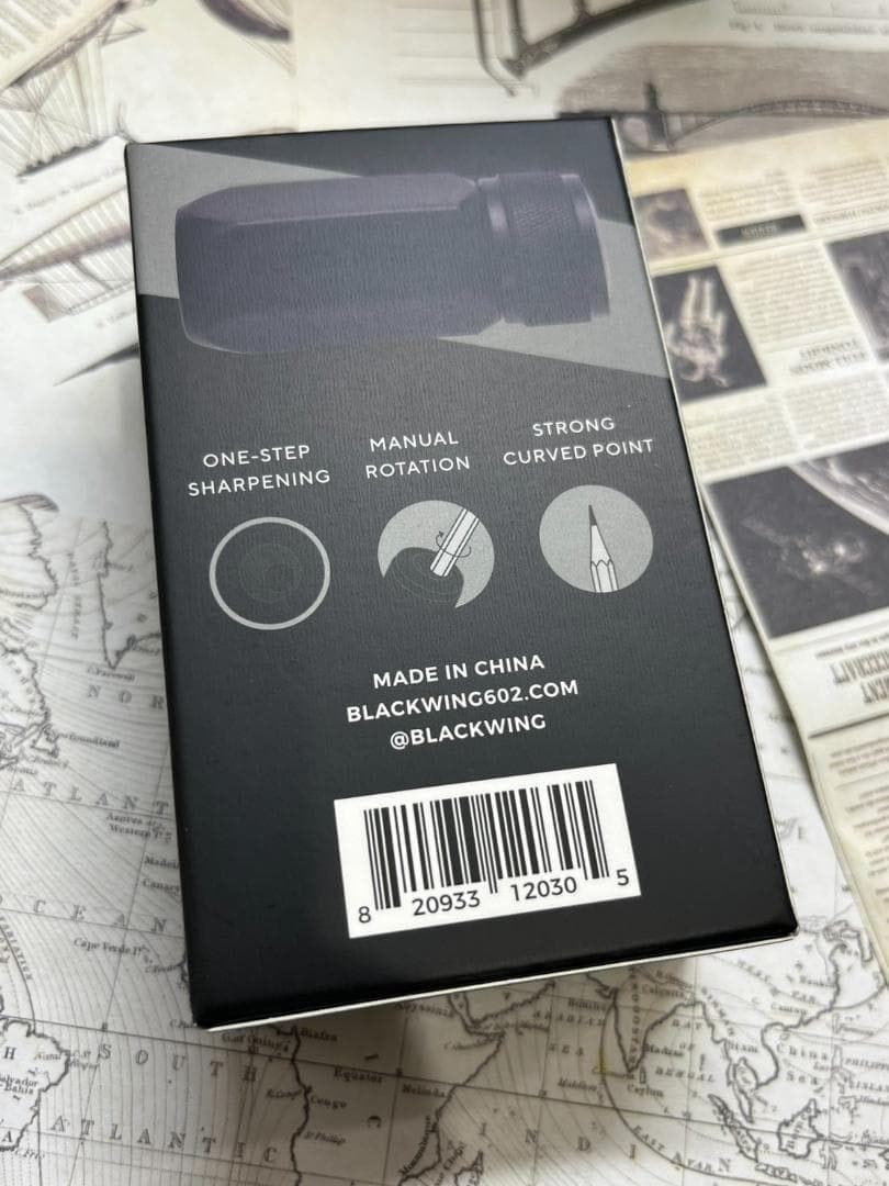 【新品未使用】ブラックウィング＊鉛筆削り＊ワンステップシャープナー＊ブラック