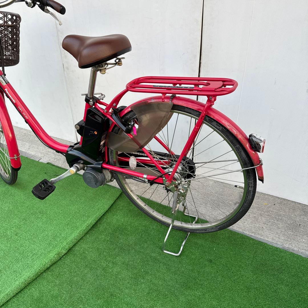 Panasonicパナソニック電動アシスト自転車26インチ レッド