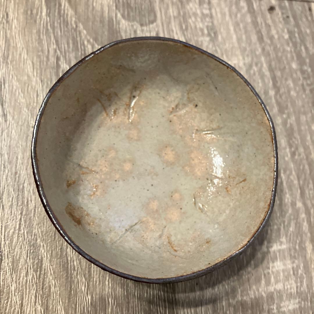 D-5 京焼 清水焼 俊山窯 湯呑 茶碗 5客セット 変形小鉢 俊山刻印 手描き