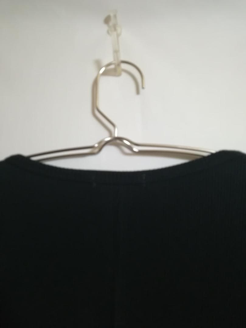 新品 ESTNATION 23SS テレコデザインネックバックスリットワンピース