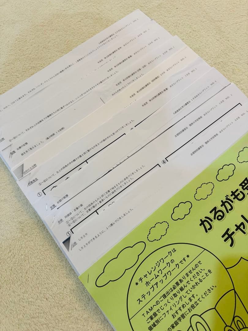 TAMとっくん 教材セット 未記入 コピーあり 成基