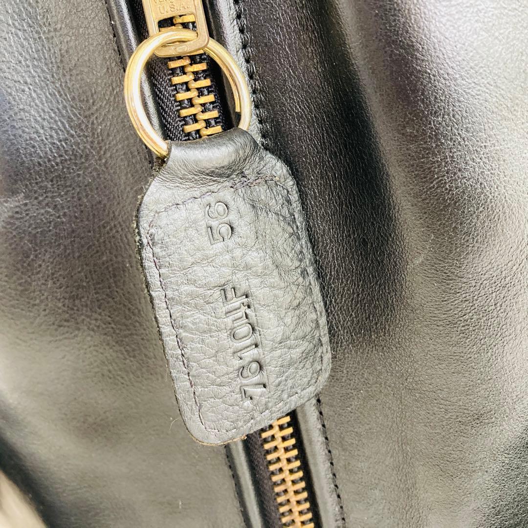 【美品】VANSON ENF シングルライダースレザージャケット32 アメリカ製
