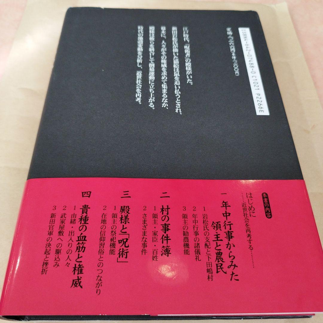 猫絵の殿様　領主のフォークロア　落合延孝　平成8年初版　232P HC