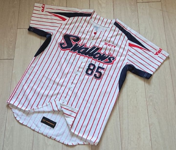 ヤクルト　スワローズ　ミレッジ　ホーム　ユニフォーム　ゼット　フリー　XL