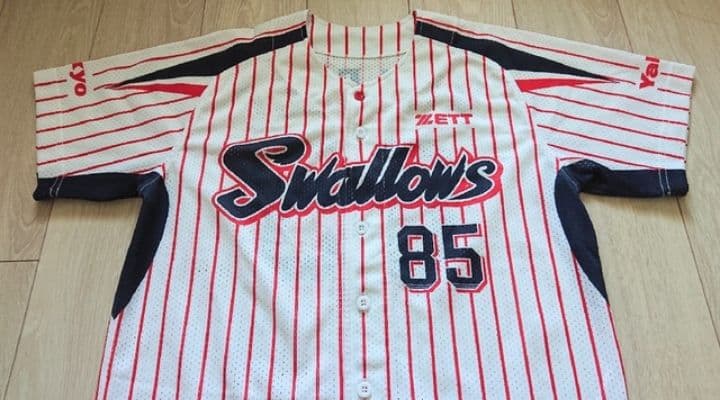 ヤクルト　スワローズ　ミレッジ　ホーム　ユニフォーム　ゼット　フリー　XL