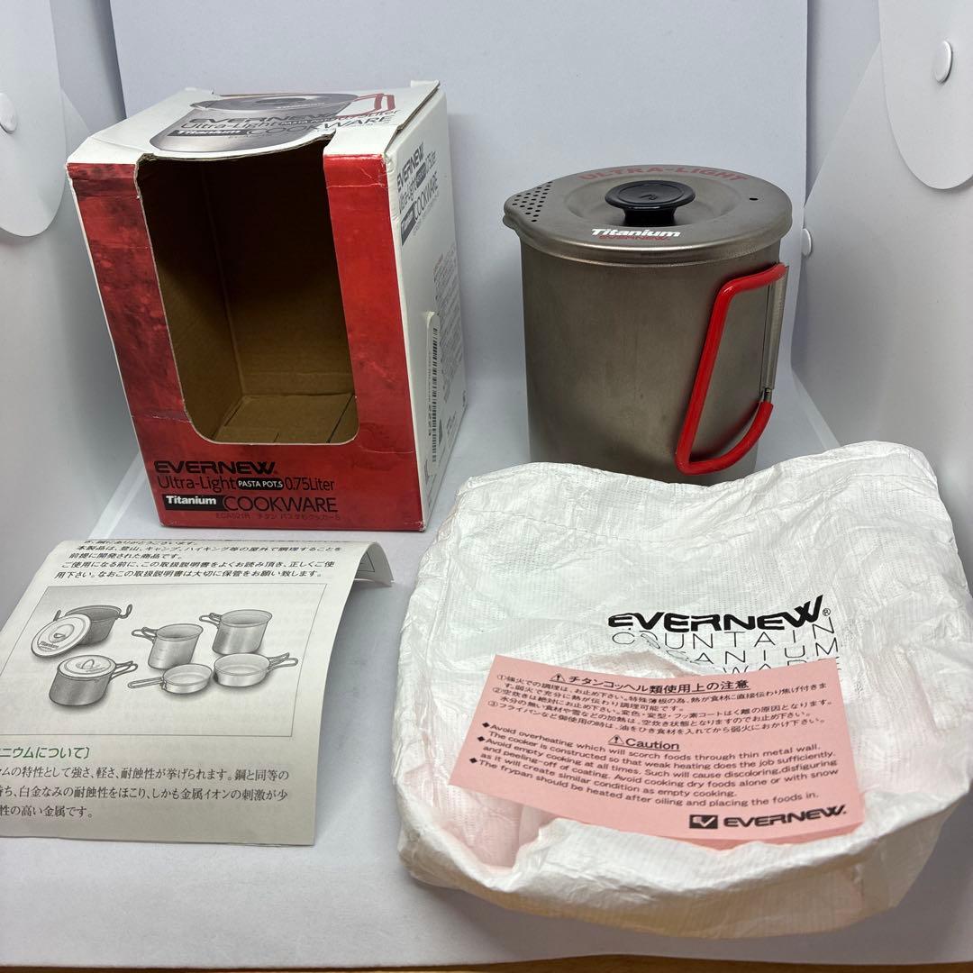 EVERNEW チタン パスタもクッカーS ECA521R RED