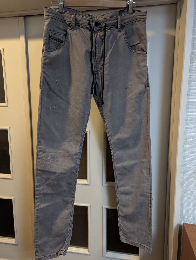 DIESEL グレージュ系 美品ジョグジーンズ KROOLE-CB-NE