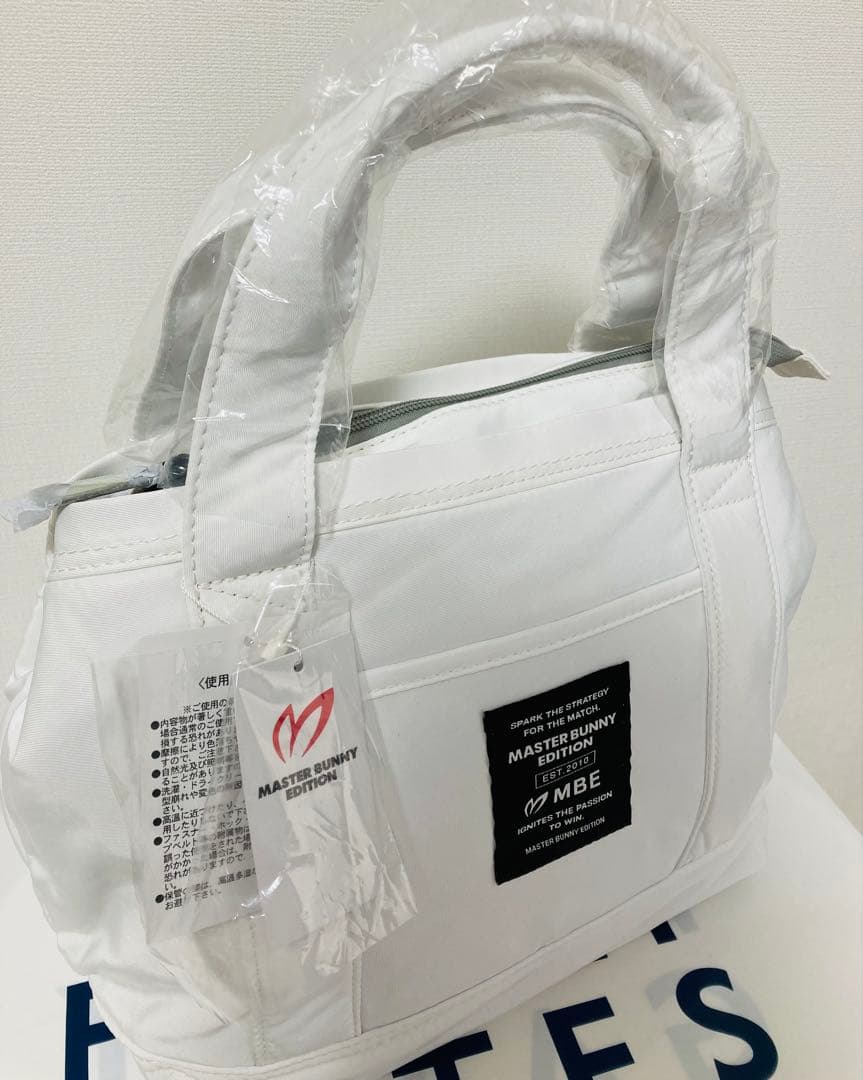 新品 パーリーゲイツ マスターバニー ポリエステルカートバッグ 白 兼用モデル