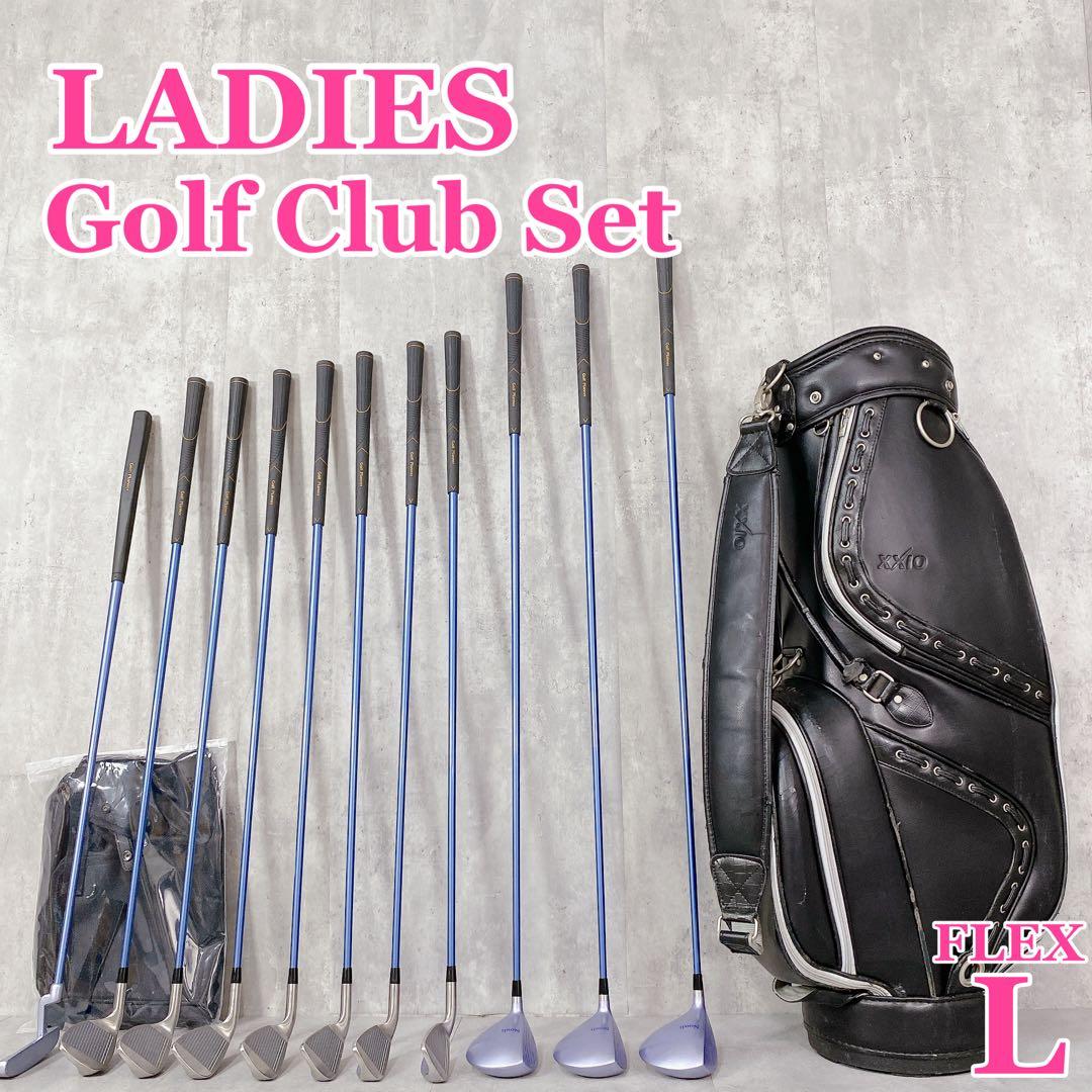 T798 レディース ゴルフクラブ フルセット 12点 黒 初心者 入門 女子
