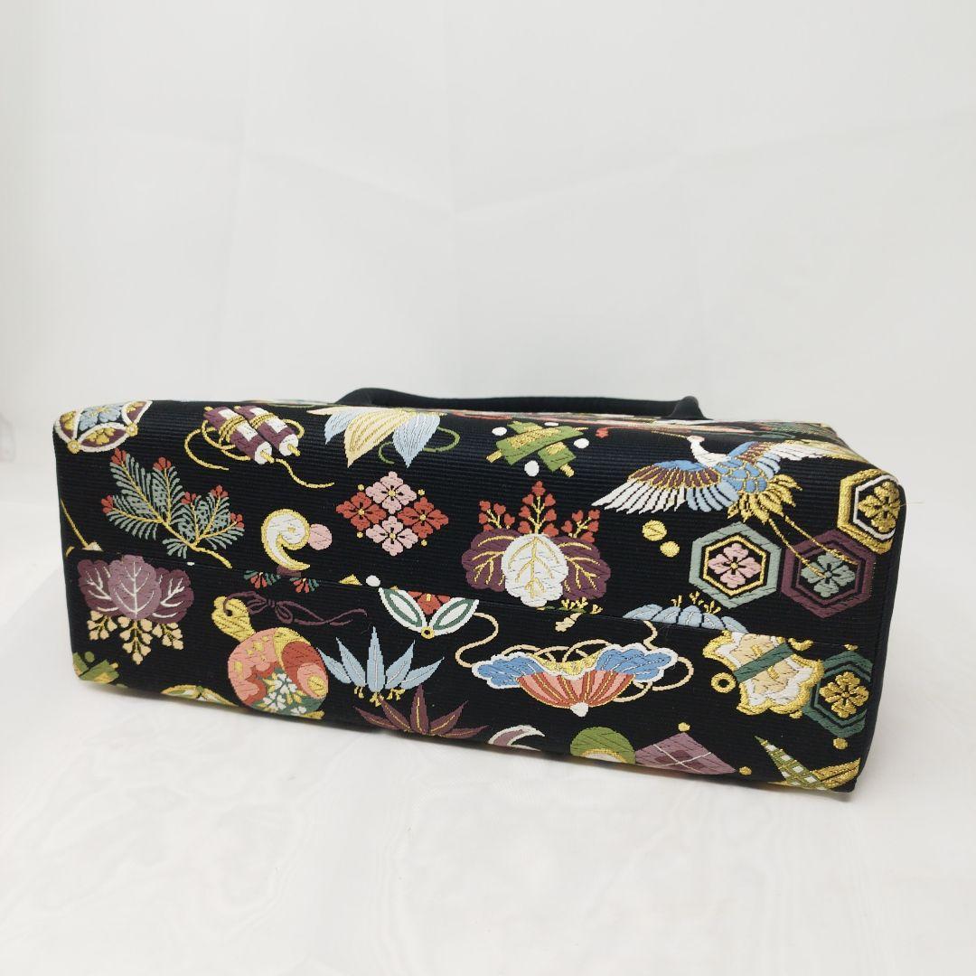 【未使用・美品】西陣織 正絹100% 刺繍 和装バッグ