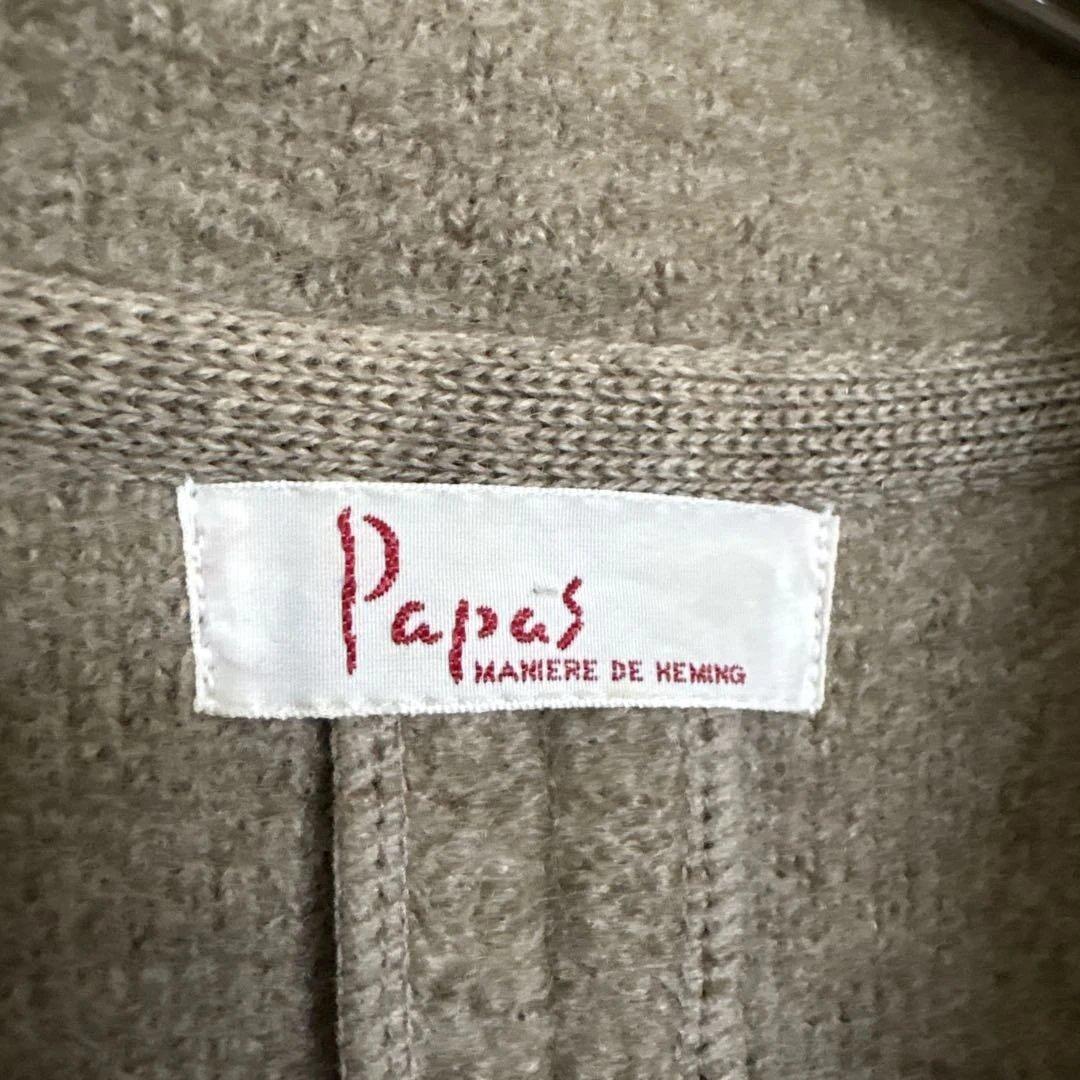 c*t様 PAPAS パパス 圧縮ウール混紡 グレー オーバーサイズ 大きい ジ