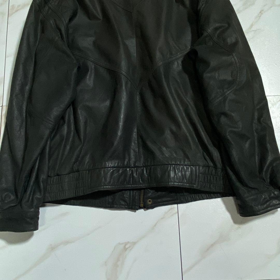 希少⭐︎C&A CANDA 80s レザーワークブルゾン レザージャケット 中綿