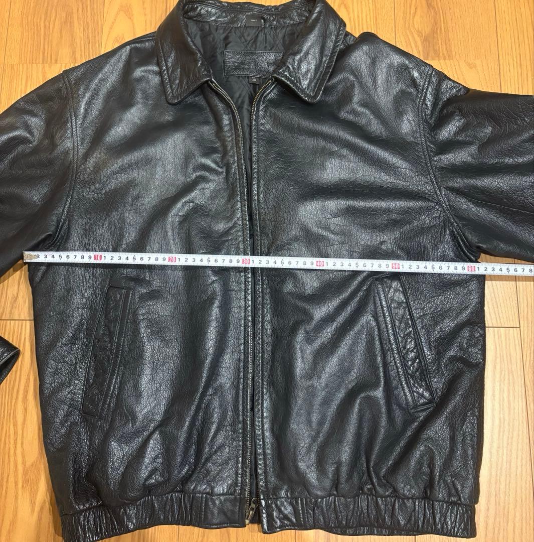 ST.JOHN'S BAY セントジョンズベイ レザージャケット ブラック XL