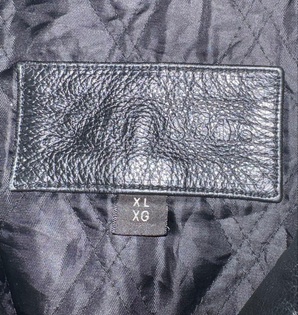 ST.JOHN'S BAY セントジョンズベイ レザージャケット ブラック XL