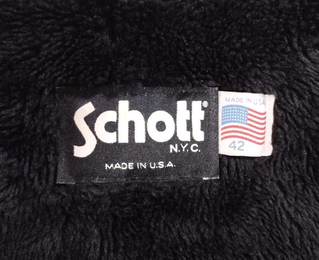 希少モデル✨Schott 641G シングルライダース 42 牛革 真鍮金具